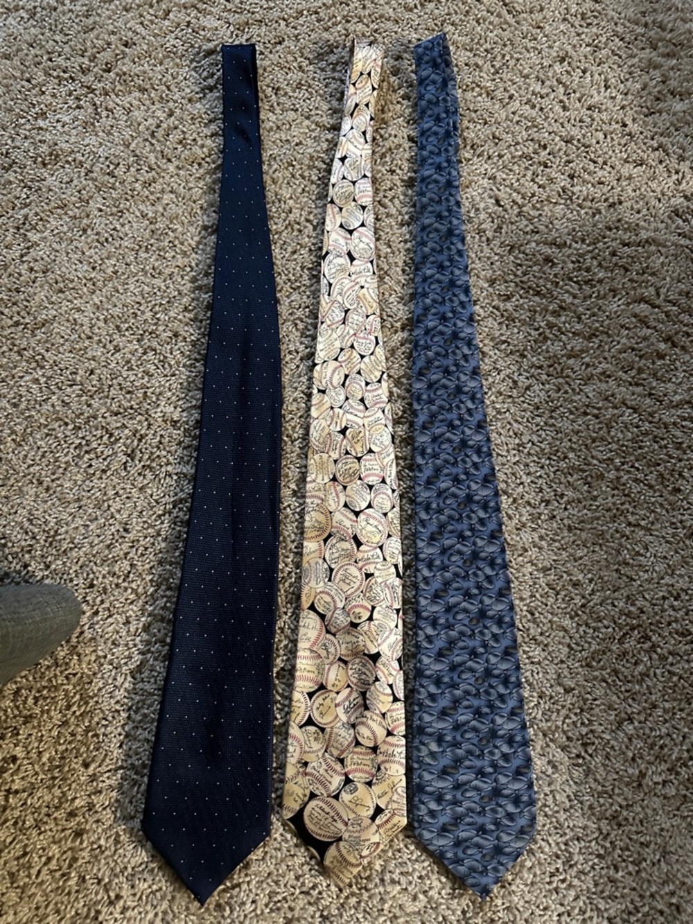 Three neckties